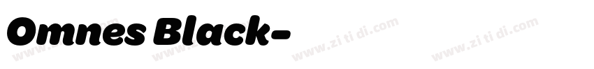 Omnes Black字体转换